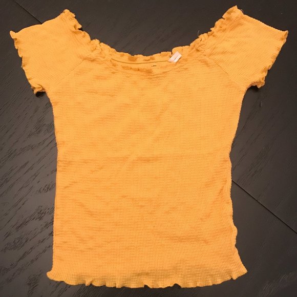 Me to We Tops - Me to We Crop Top - Yellow
